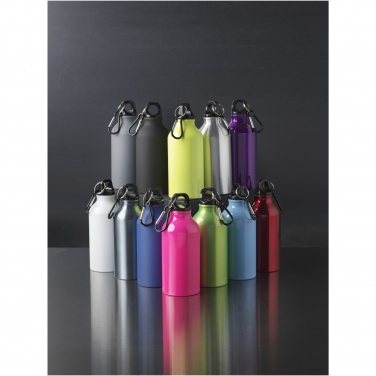 Logotrade Werbegeschenke das Foto: Oregon matte 400 ml Trinkflasche mit Karabiner