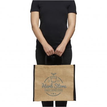 Logotrade werbemittel das Foto: Harry farbige Jute Tragetasche 25L