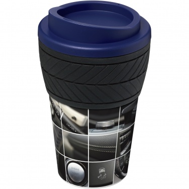 Logotrade Geschäftsgeschenke das Foto: Brite-Americano® 350 ml Isolierbecher mit Schutzring Reifen-Design