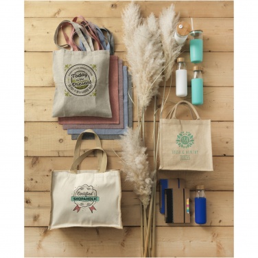 Logotrade Werbeartikel das Foto: Varai 320 g/m Canvas und Jute Einkaufstasche 23L