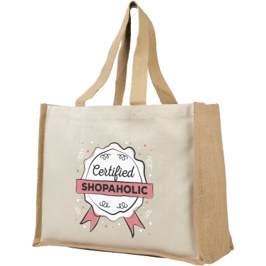 Logotrade Geschäftsgeschenke das Foto: Varai 320 g/m Canvas und Jute Einkaufstasche 23L