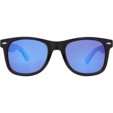 Logotrade werbemittel das Foto: Hiru verspiegelte polarisierte Sonnenbrille aus rPET/Holz in Geschenkbox