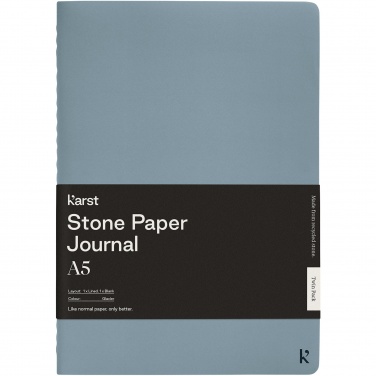 Logotrade Werbeartikel das Foto: Karst® A5 Notizbuch, Doppelpack