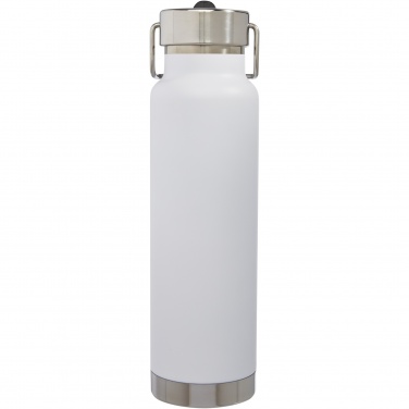 Logotrade werbemittel das Foto: Thor 750 ml Kupfer-Vakuum Sportflasche mit Trinkhalm