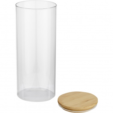 Logotrade Geschäftsgeschenke das Foto: Boley 940 ml Glasbehälter für Lebensmittel