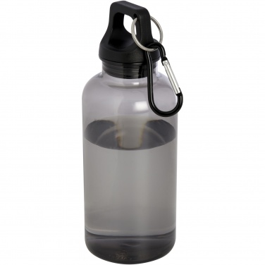 Logotrade werbemittel das Foto: Oregon 400 ml RCS-zertifizierte Trinkflasche aus recyceltem Kunststoff mit Karabiner 