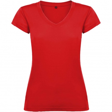Logotrade Werbegeschenke das Foto: Victoria T-Shirt mit V-Ausschnitt für Damen