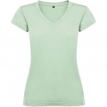 Logotrade Werbeartikel das Foto: Victoria T-Shirt mit V-Ausschnitt für Damen