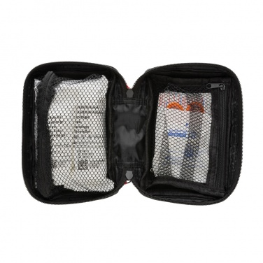 Logotrade Werbeartikel das Foto: Erste-Hilfe-Set in RCS recycelter Nubuk-PU Tasche