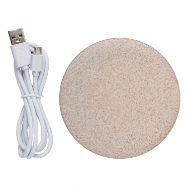 Logotrade werbemittel das Foto: 5W Weizenstroh Wireless Charger