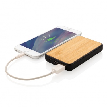 Logotrade Logogeschenke das Foto: 5.000mAh Powerbank aus RCS recyceltem Kunststoff