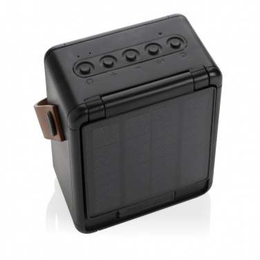Logotrade Logogeschenke das Foto: Skywave 12W Solar-Lautsprecher aus RCS recyceltem Kunststoff