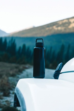 Logotrade Werbeartikel das Foto: Wasserflasche mit Henkel aus RCS rPP