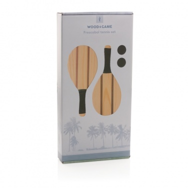 Logotrade Logogeschenke das Foto: Frescobol Tennis-Set aus Holz