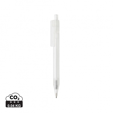 Logotrade Werbegeschenke das Foto: GRS rPET X8 transparenter Stift