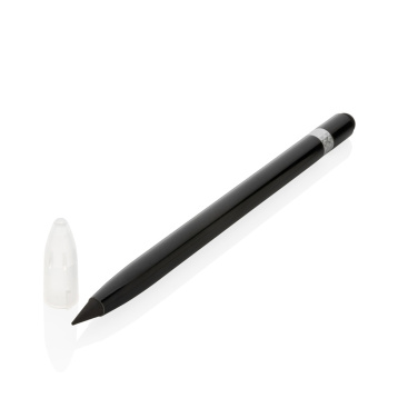 Logotrade Firmengeschenke das Foto: Tintenloser Stift aus Aluminium mit Radiergummi