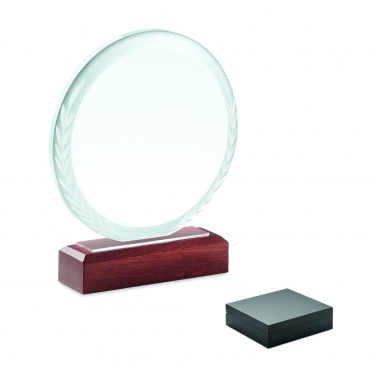 Logotrade Werbegeschenke das Foto: Runder Pokal Kristallglas