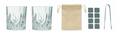 Logotrade Werbegeschenke das Foto: Whisky Set in Bambus Box