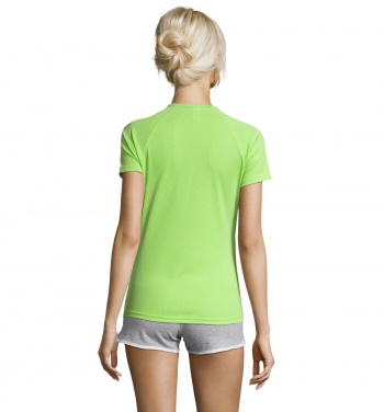 Logotrade Werbeartikel das Foto: SPORTY DAMENT-SHIRT  140g