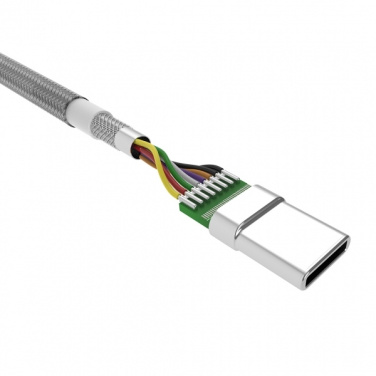 Logotrade werbemittel das Foto: Nylon-Datenübertragungskabel LK30 Typ - C Quick Charge 3.0