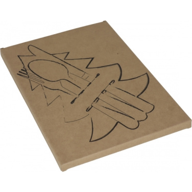 Logotrade Geschäftsgeschenke das Foto: Besteckunterlage in Weihnachtsbaumform DUFFEL