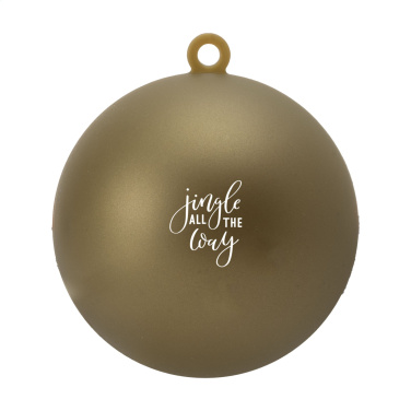Logotrade Werbegeschenke das Foto: Weihnachtskugel Ø 7 cm Recyceltes PP - Made in Europe