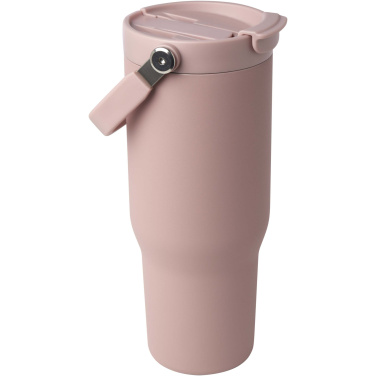 Logotrade Geschäftsgeschenke das Foto: Bronx 900 ml RCS-zertifizierter Kupfer-Vakuum Isolierbecher aus Edelstahl mit Doppelfunktionsdeckel