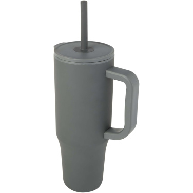 Logotrade werbemittel das Foto: Brady 900 ml RCS-zertifizierter Isolierbecher mit Silikon Trinkhalm