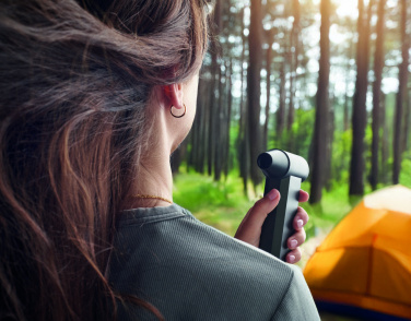 Logotrade Logogeschenke das Foto: Tragbarer Turbo-Ventilator