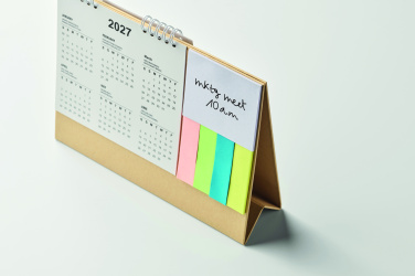 Logotrade Geschäftsgeschenke das Foto: Tischkalender mit Memoblock