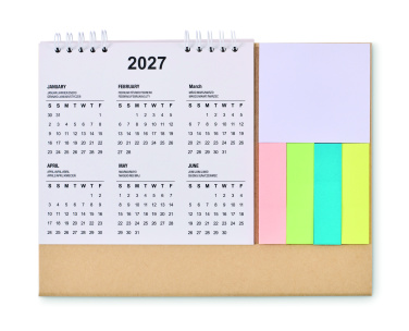 Logotrade Logogeschenke das Foto: Tischkalender mit Memoblock