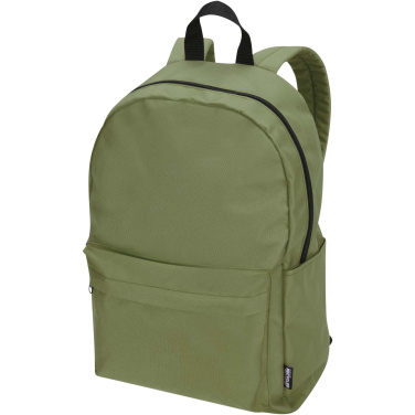 Logotrade Werbeartikel das Foto: Byron 14" GRS-recycelter City Laptop Rucksack 14 L