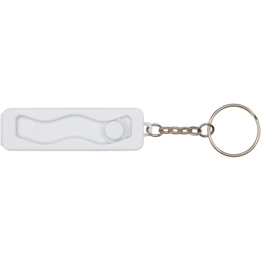 Logotrade Geschäftsgeschenke das Foto: Aggia Telefonladestation aus recyceltem Kunststoff mit Fidget-Toy