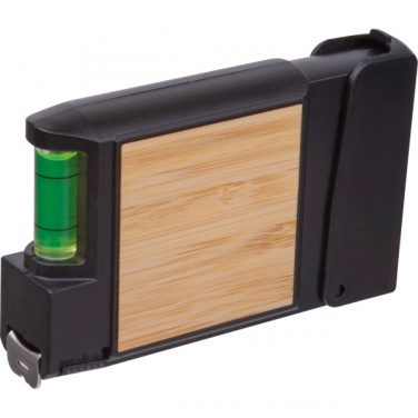 Logotrade Logogeschenke das Foto: 3-Meter-Bandmaß mit Wasserwaage HALIFAX