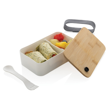 Logotrade Geschäftsgeschenke das Foto: RCS RPP Lunchbox mit Bambusdeckel