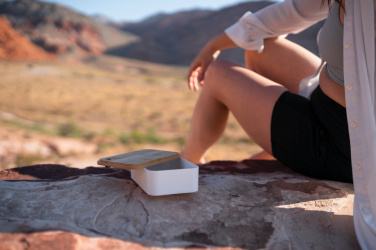 Logotrade Firmengeschenke das Foto: RCS RPP Lunchbox mit Bambusdeckel