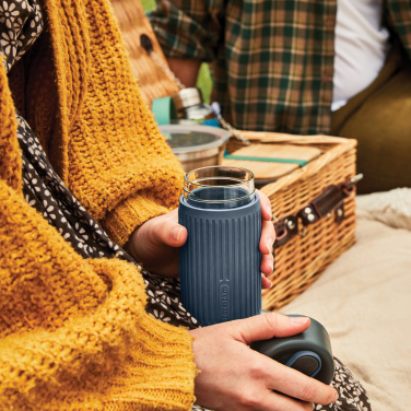 Logotrade Firmengeschenke das Foto: Black+Blum Glas-Reisebecher 340ml