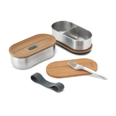 Logotrade Geschäftsgeschenke das Foto: Black+Blum Stainless Steel Double Bento Box
