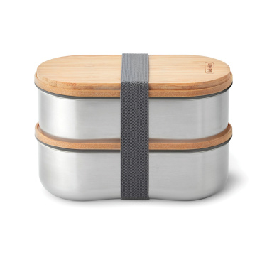 Logotrade Logogeschenke das Foto: Black+Blum Stainless Steel Double Bento Box