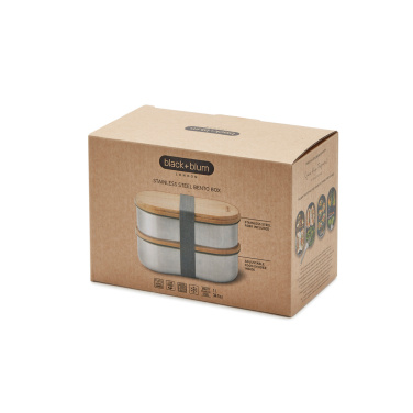Logotrade Logogeschenke das Foto: Black+Blum Stainless Steel Double Bento Box