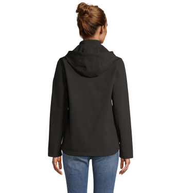 Logotrade Geschäftsgeschenke das Foto: RACE WOMEN HOODED JACKET