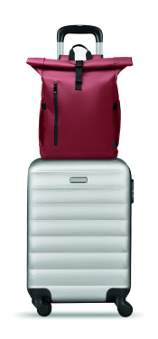Logotrade Logogeschenke das Foto: Rolltop-Rucksack 600D RPET