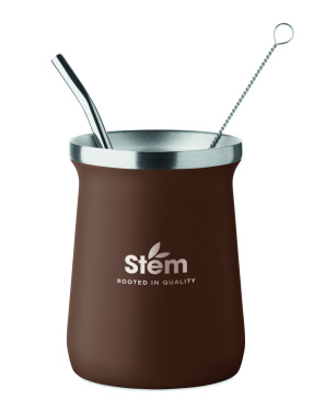 Logotrade Geschäftsgeschenke das Foto: Yerba-Mate-Becher 240ml