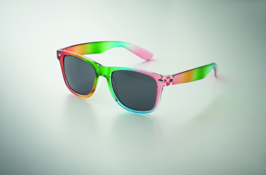 Logotrade Werbeartikel das Foto: Regenbogen Sonnenbrille UV400
