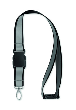 Logotrade Logogeschenke das Foto: Reflektierendes RPET-Lanyard