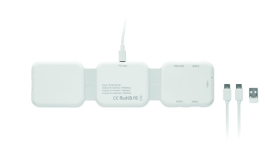 Logotrade Logogeschenke das Foto: 3fach Ladestation