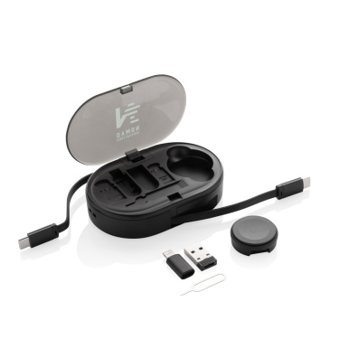 Logotrade Logogeschenke das Foto: Chargevix Multifunktionales 60W-Lade-Set aus RCS rPlastic