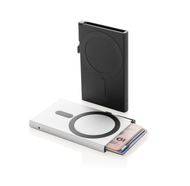 Logotrade Firmengeschenke das Foto: Magnetischer RFID-Kartenhalter aus Aluminium für Smartphones