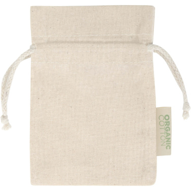 Logotrade Geschäftsgeschenke das Foto: Odisha 140 g/m² OCS Bio-Geschenktasche – 15 × 10 cm