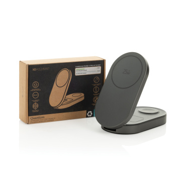 Logotrade Firmengeschenke das Foto: Quantum Ultra-Fast 3-in-1 25W faltbarer Wireless Charger
